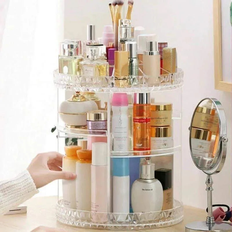 360 Degree Rotating Makeup Organizer