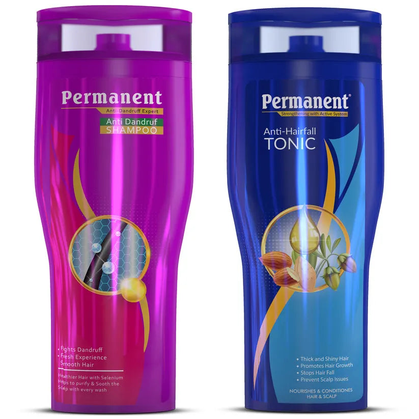 Anti Dandruff Shampoo & Anti Hair Fall Tonic Combo